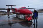 O avião que nos levou de Nuuk para Ilulissat, cidade ao norte do Cículo Polar Ártico, na Groelândia